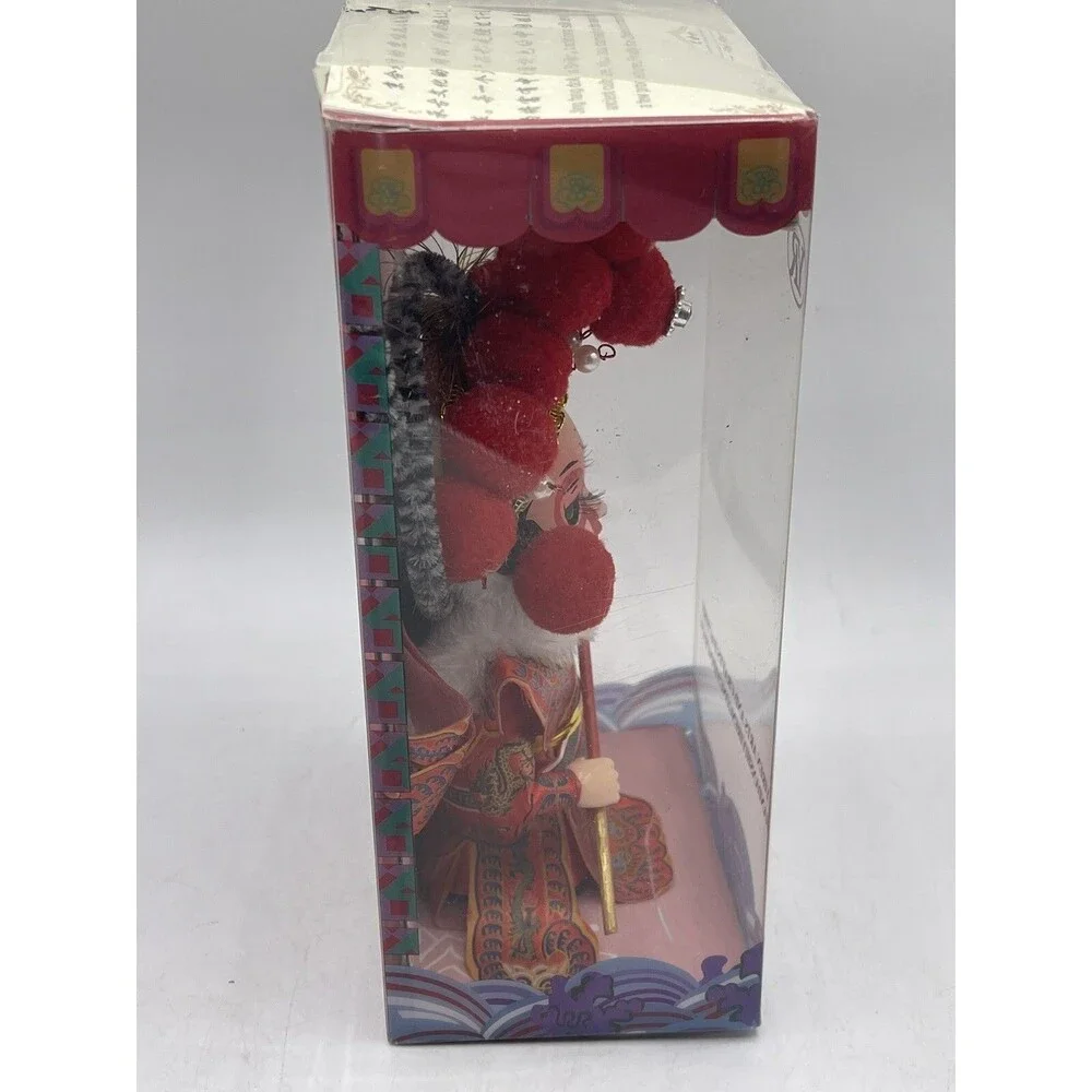 Jing Fang Doll Beijing Silk Dress Chinese Opera Drama 5.5 Inches In Box NIB Red